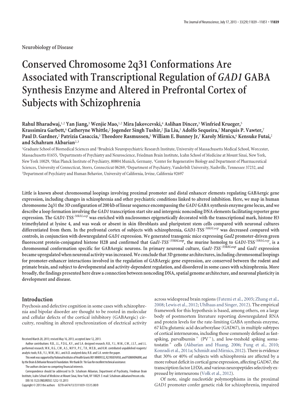 Conserved Chromosome 2Q31 Conformations Are Associated With