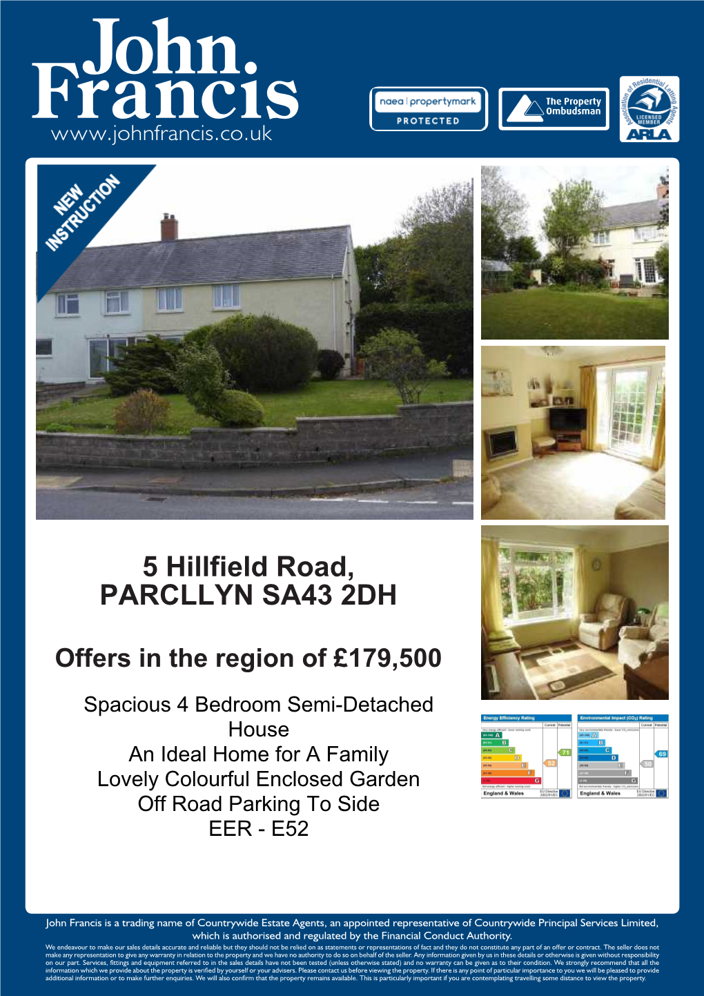 5 Hillfield Road, PARCLLYN SA43 2DH