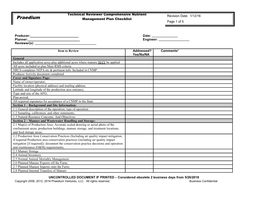 This Document Present S EMS, LLC S Standard Operating (SOP) for the Form a Procedure For s2