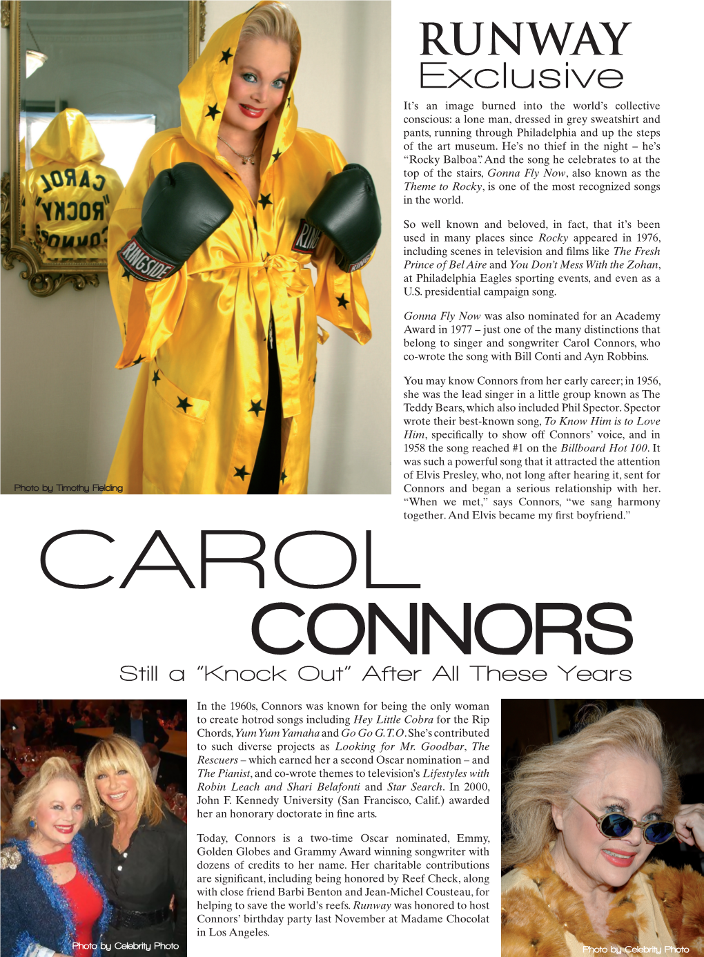 Carol Connors, Who Co-Wrote the Song with Bill Conti and Ayn Robbins