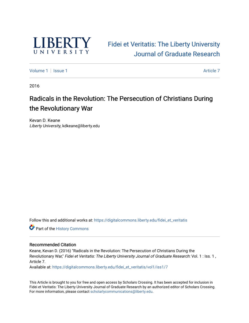 The Persecution of Christians During the Revolutionary War