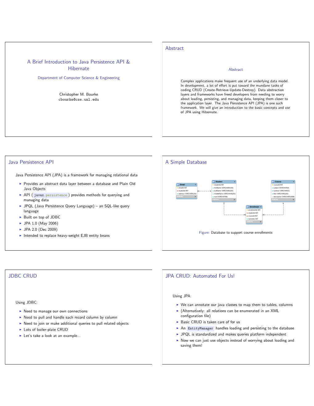 JPA Lecture Notes