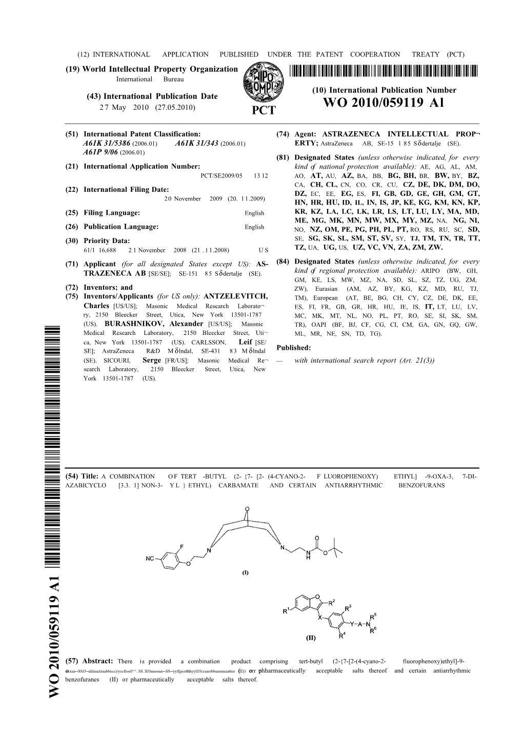 WO 2010/059119 Al