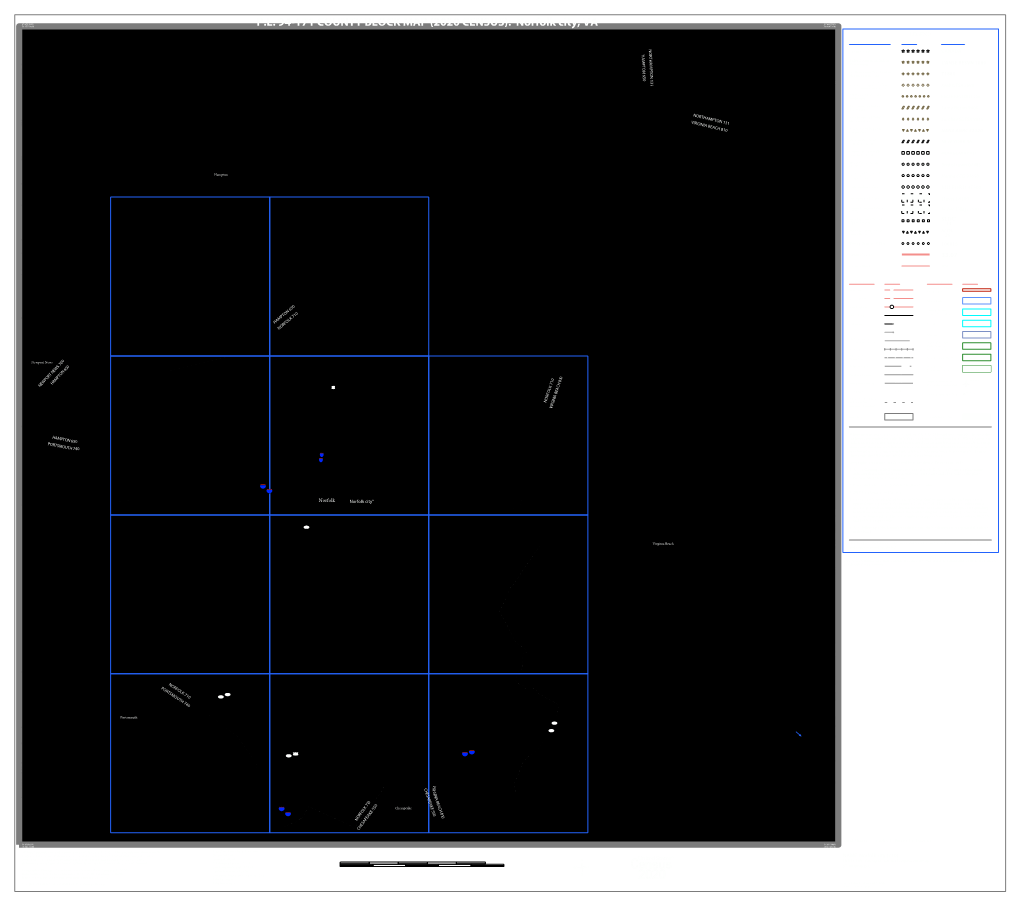 2020 CENSUS): Norfolk City, VA 76.060526W LEGEND Langley AFB SYMBOL DESCRIPTION SYMBOL LABEL STYLE