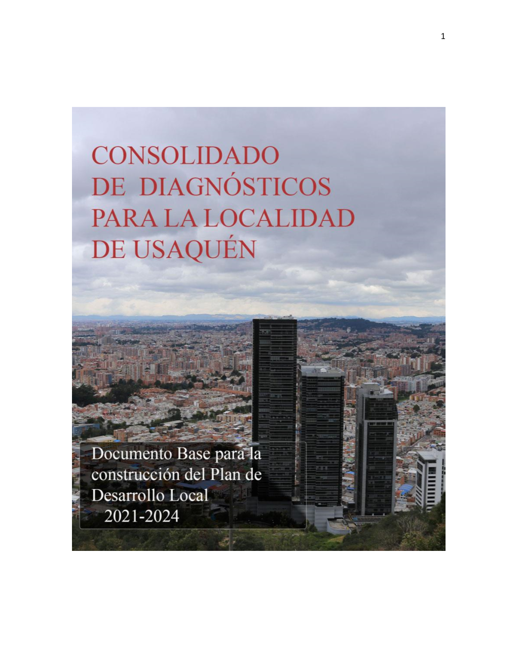 Documento Técnico Diagnóstico Usaquén