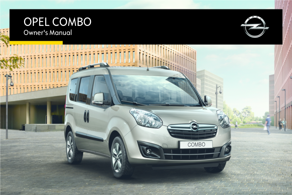 OPEL COMBO Owner's Manual