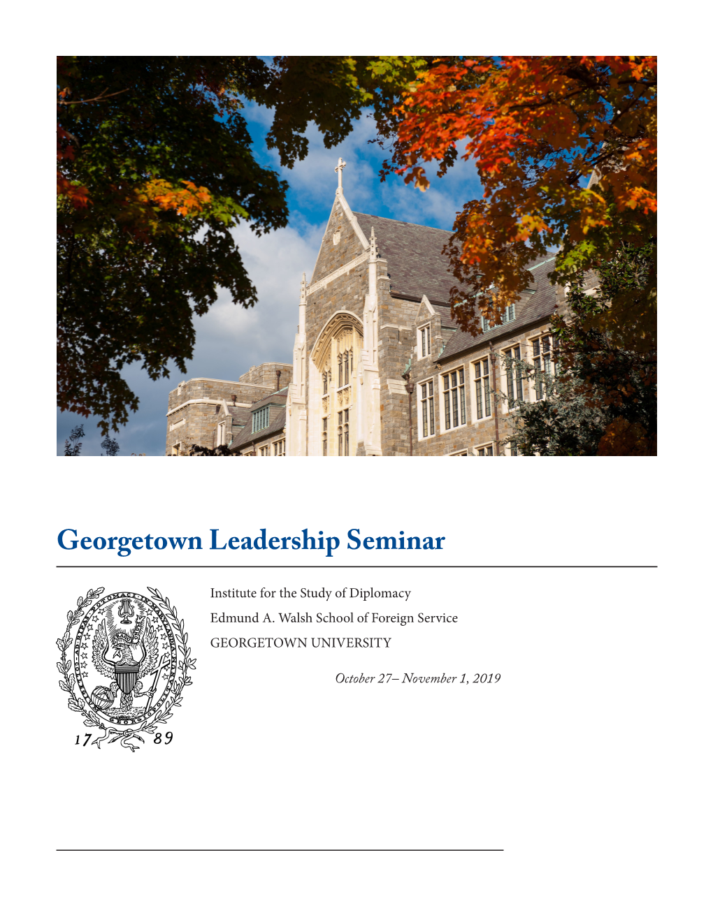 Georgetown Leadership Seminar