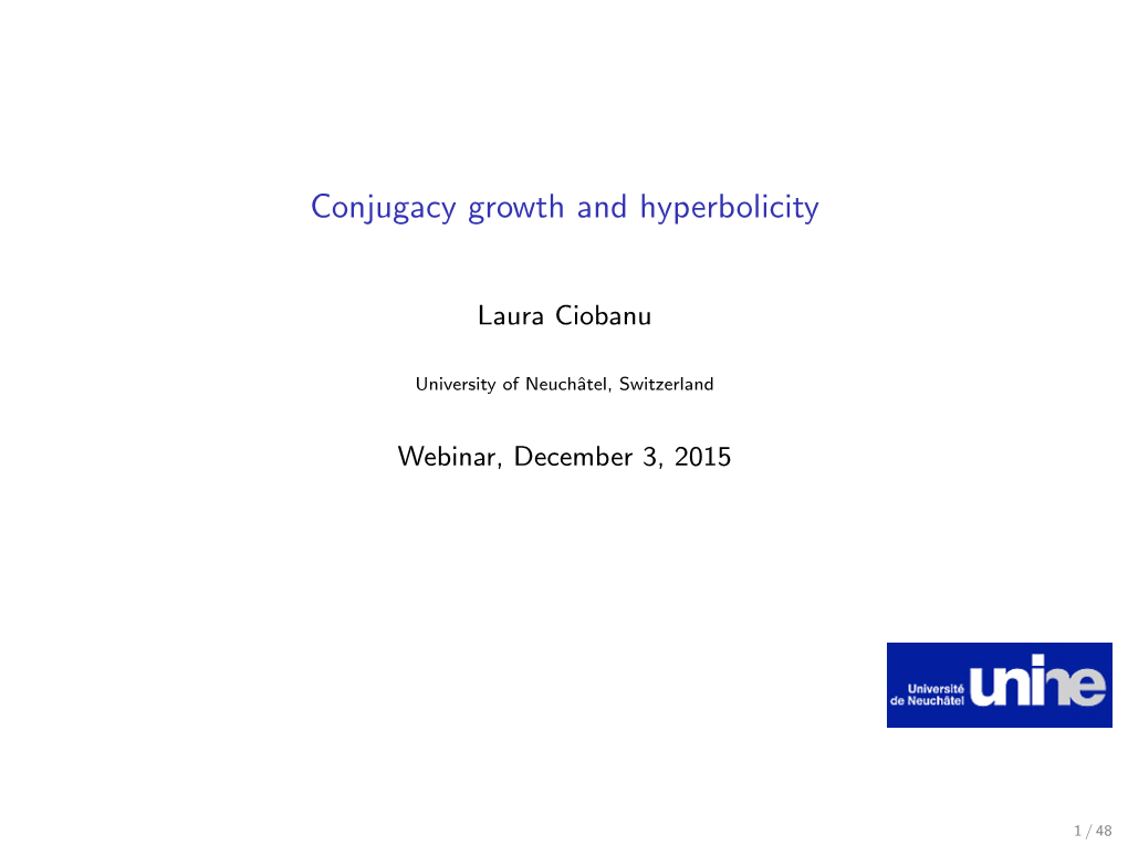 Conjugacy Growth and Hyperbolicity