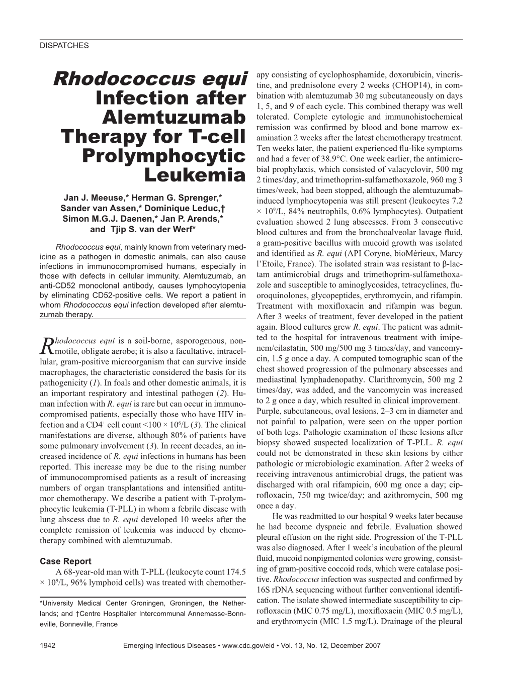 Rhodococcus Equi