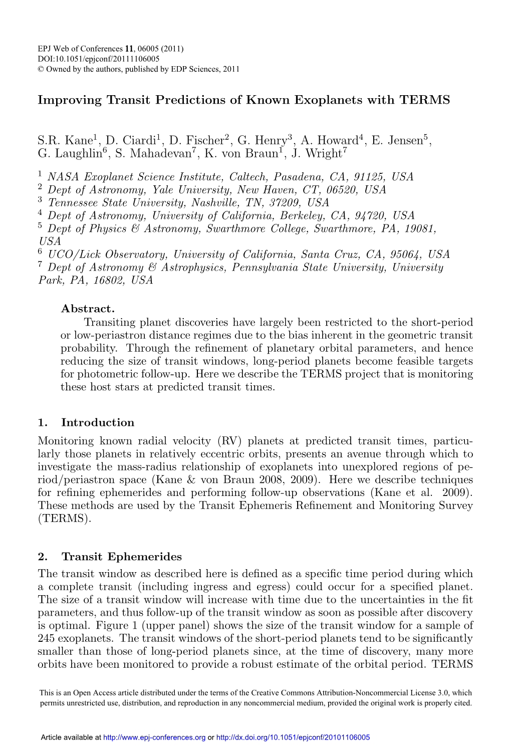 Improving Transit Predictions of Known Exoplanets with TERMS