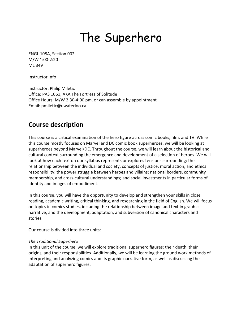 The Superhero