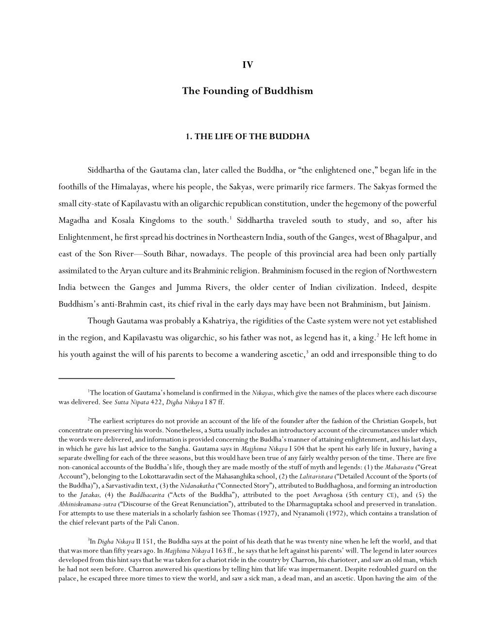 The Founding of Buddhism