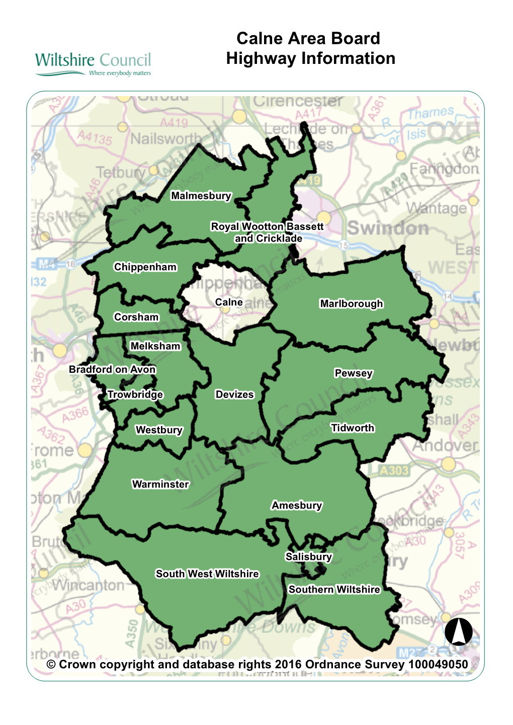 Calne Area Board Highway Information