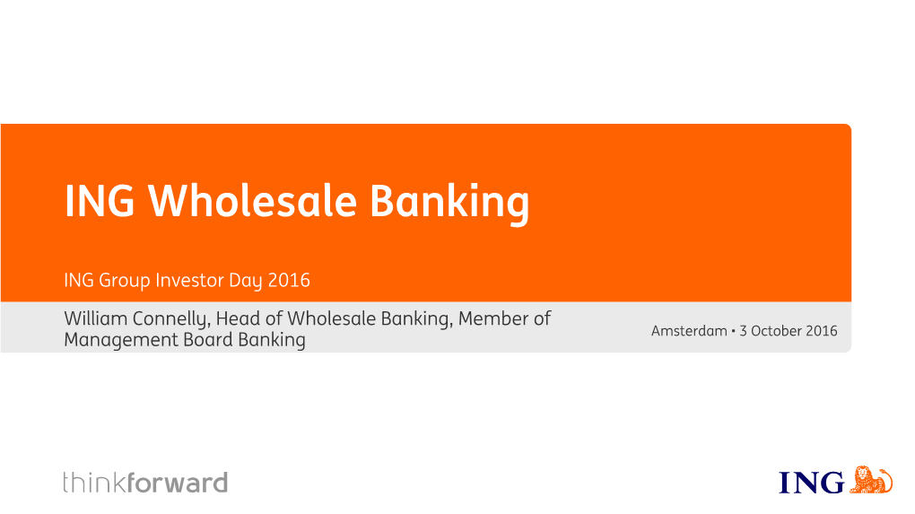 ING Wholesale Banking