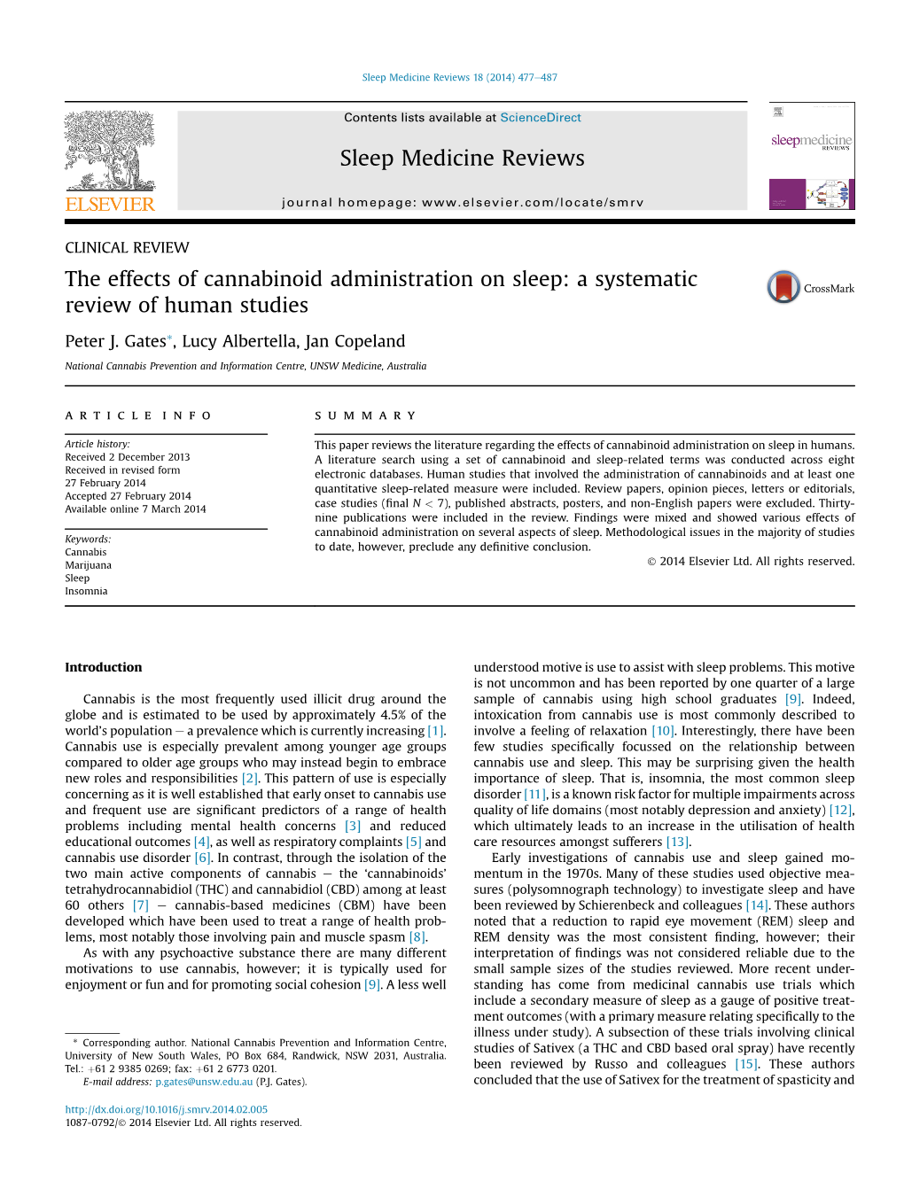 Cannabis Withdrawal and Sleep: a Systematic Review of Human Studies