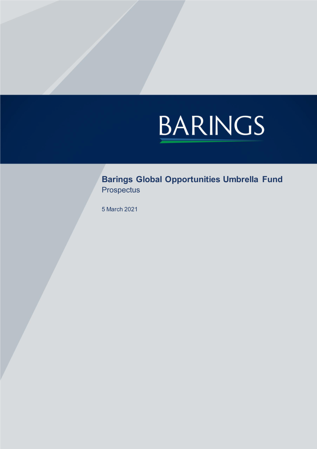 Barings Global Opportunities Umbrella Fund Prospectus