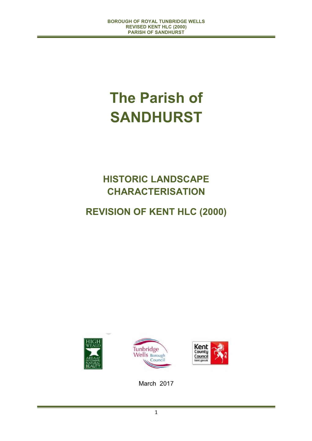 The Parish of SANDHURST