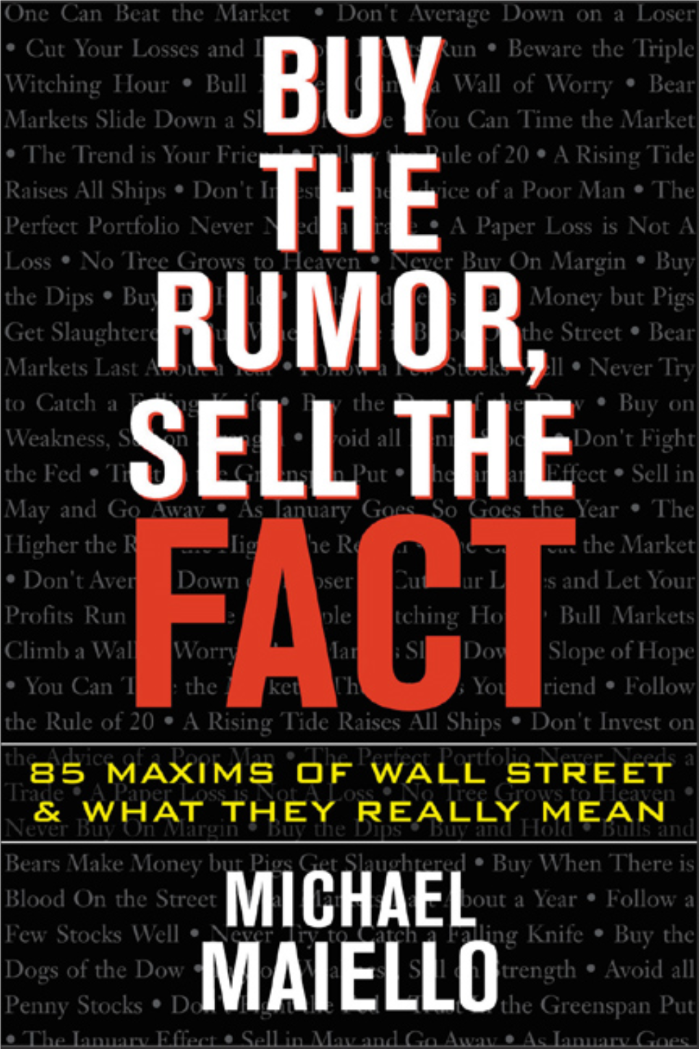 Buy the Rumor, Sell the Fact : 85 Maxims of Investing and What They Really Mean