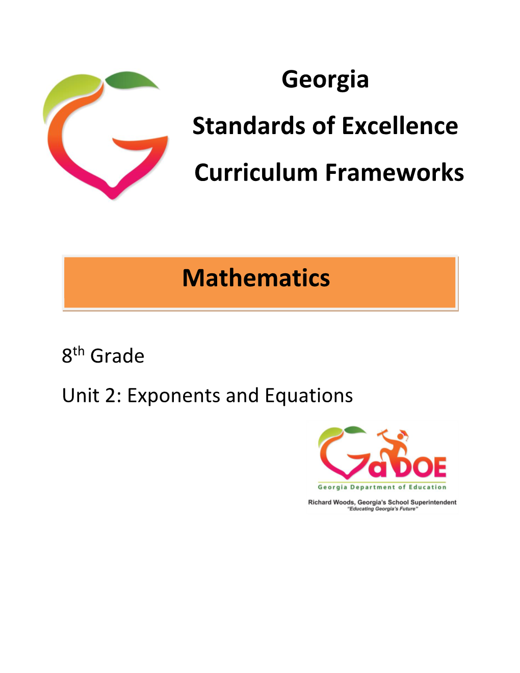 Unit 2: Exponents and Equations