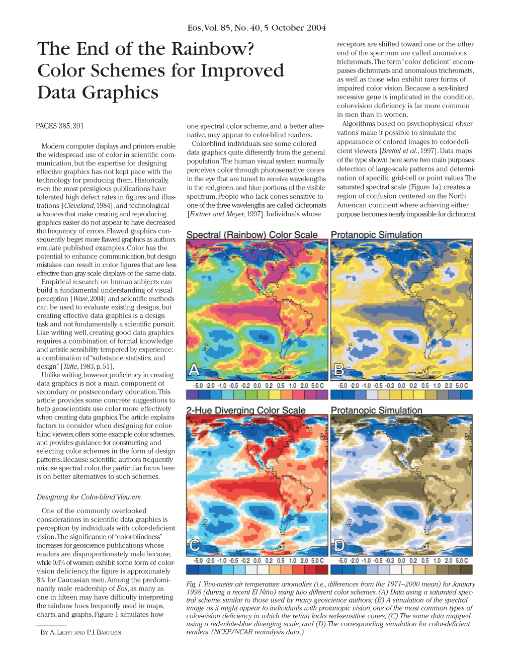 The End of the Rainbow? Color Schemes for Improved Data Graphics