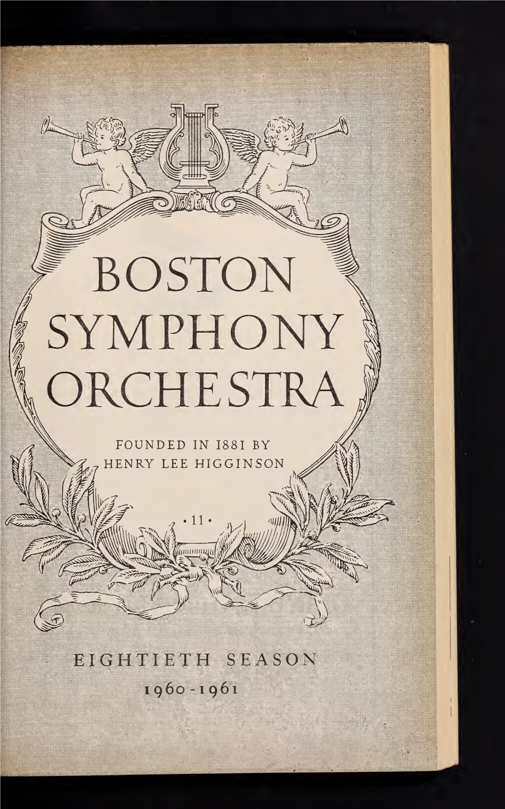 Boston Symphony Orchestra Concert Programs, Season 80, 1960-1961