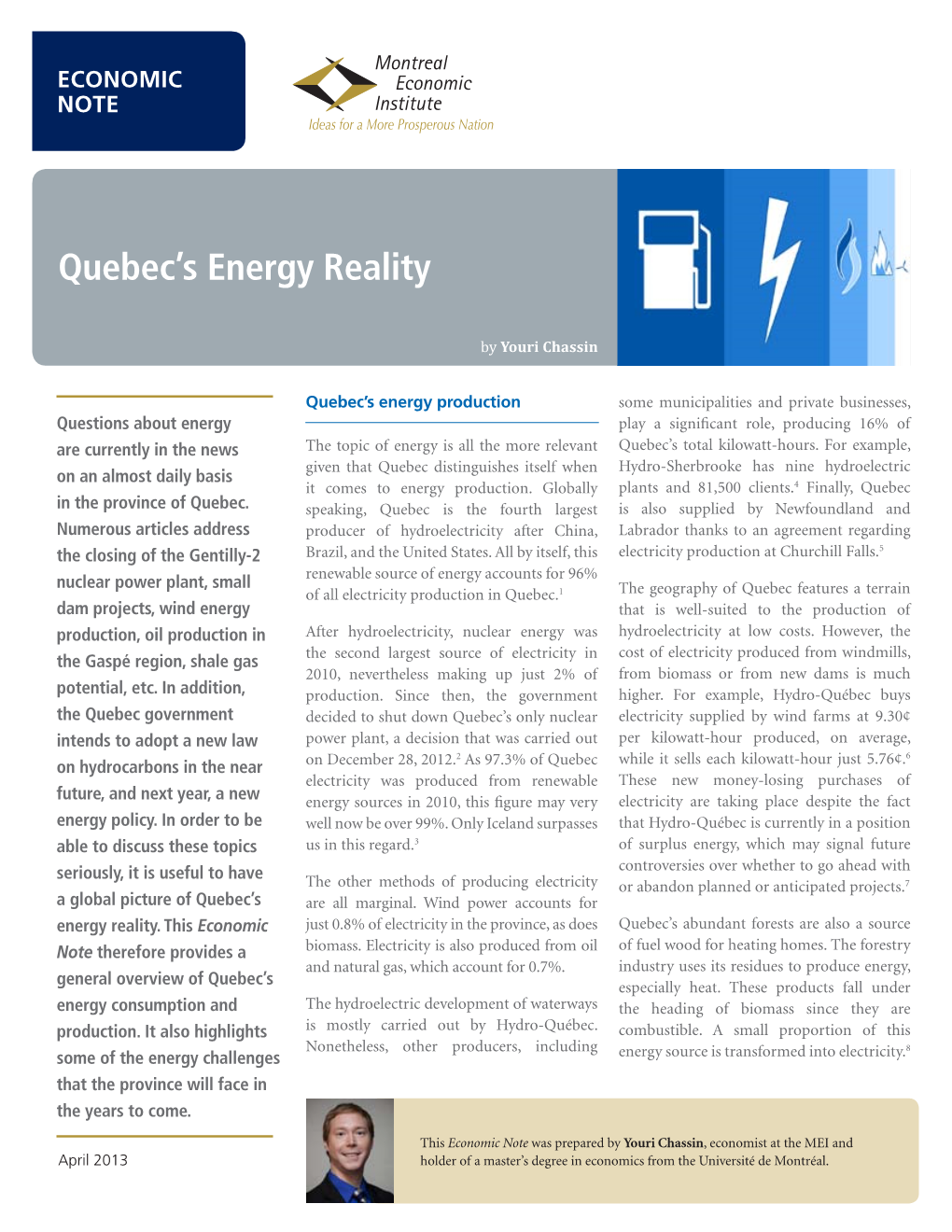 Quebec's Energy Reality