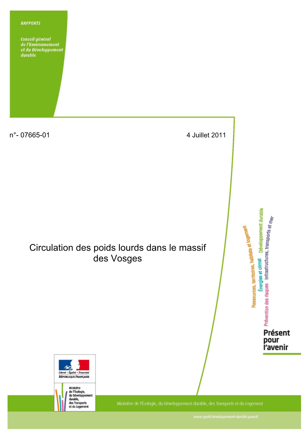 Circulation Des Poids Lourds Dans Le Massif Des Vosges