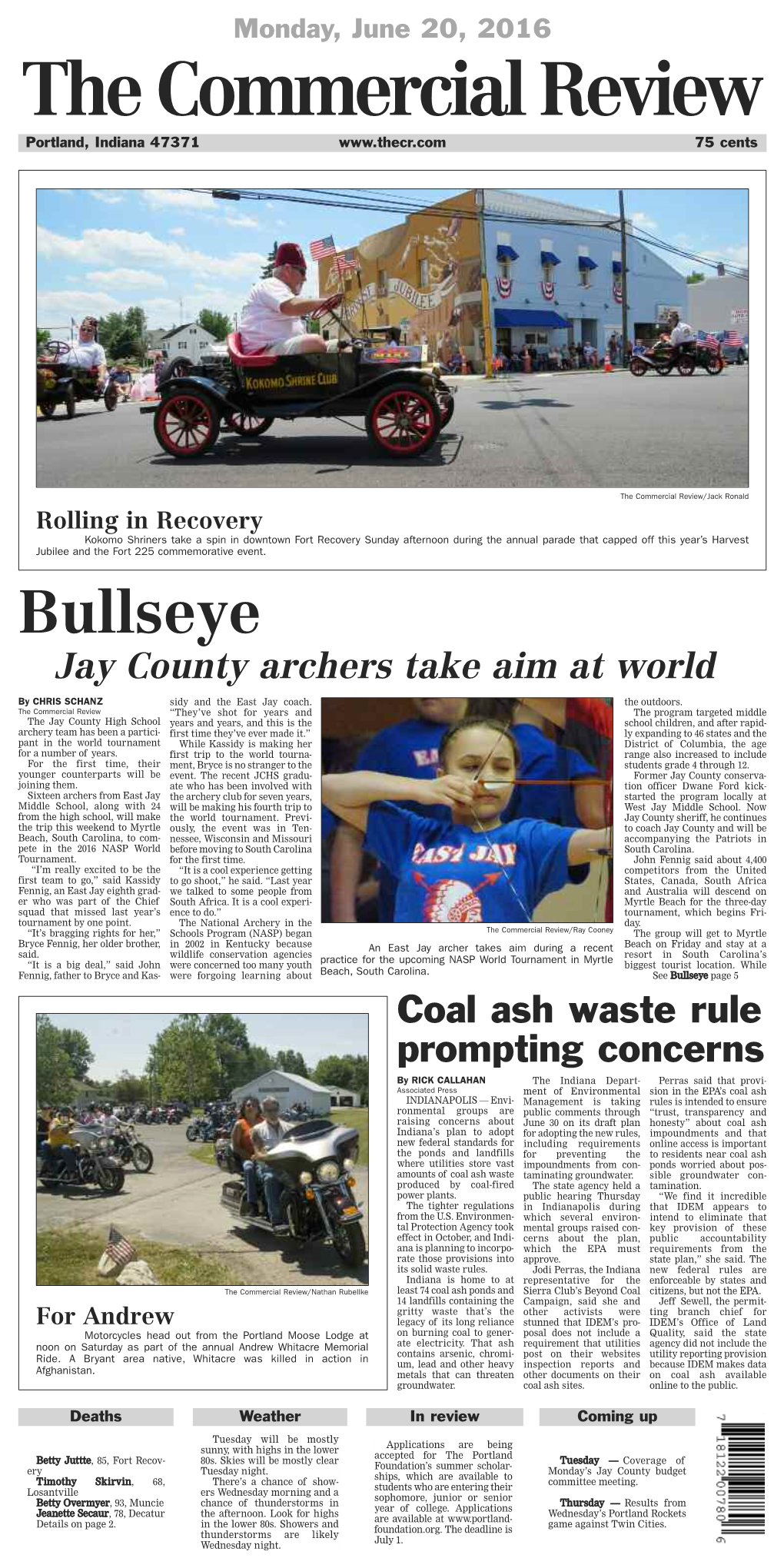 Bullseye Jay County Archers Take Aim at World