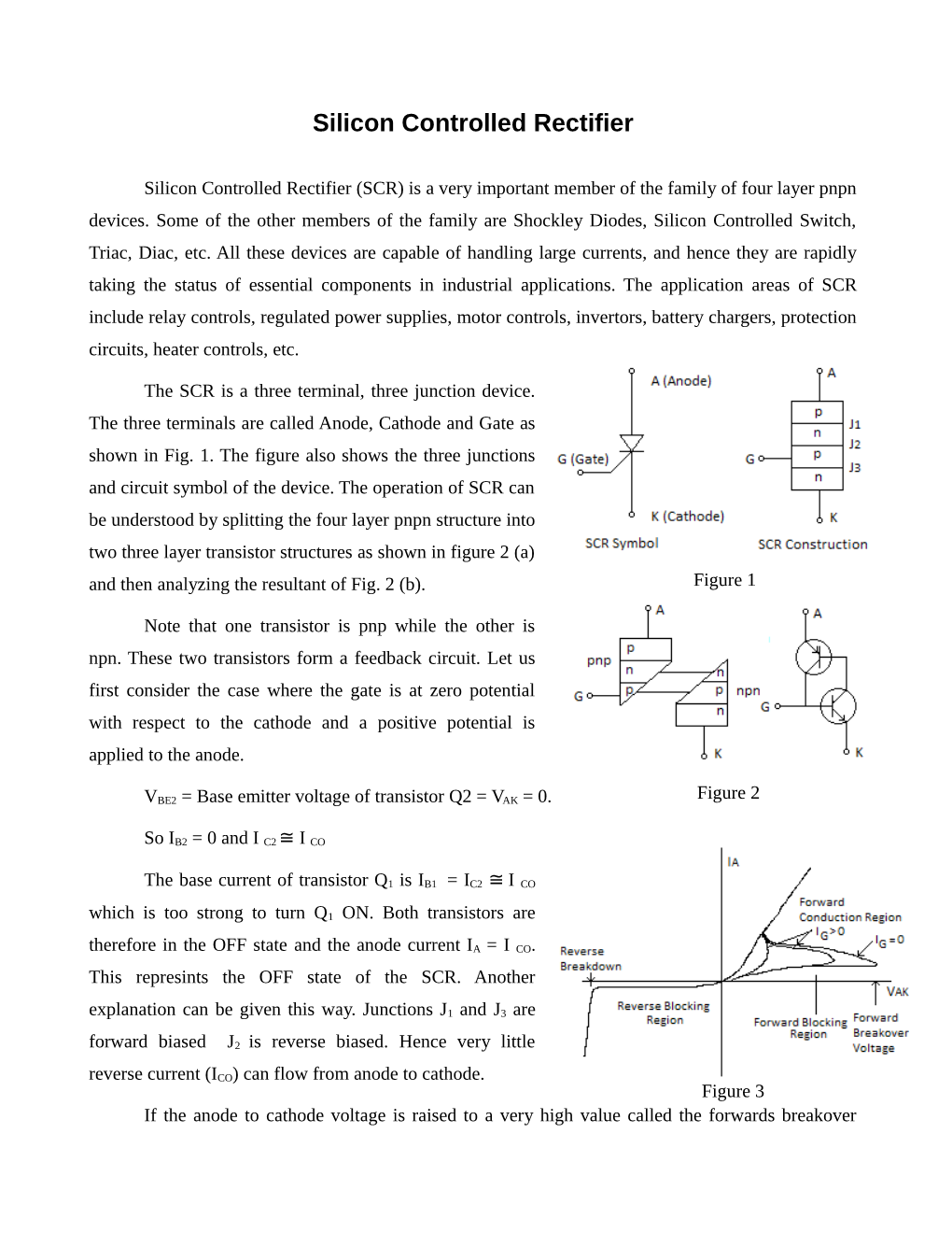 Silicon Controlled Rectifier