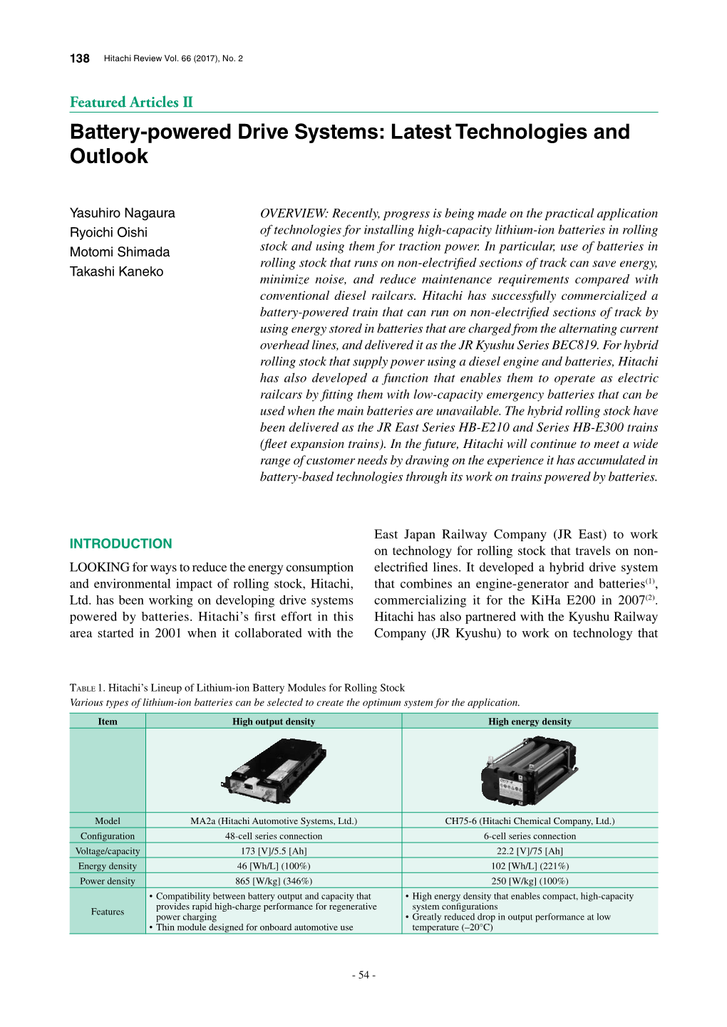 Battery-Powered Drive Systems: Latest Technologies and Outlook