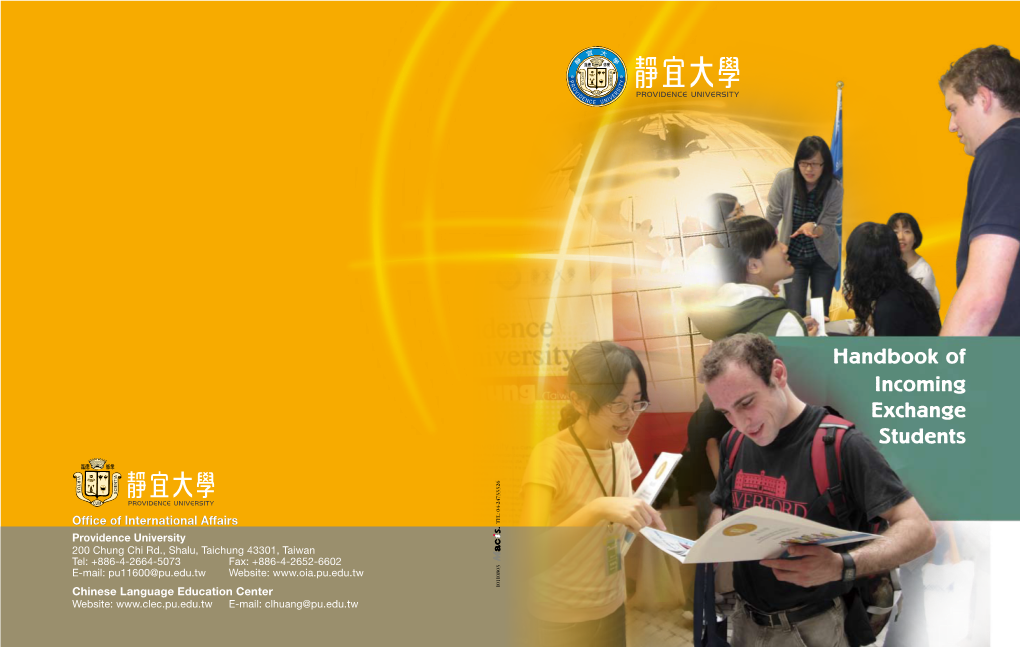 Handbook of Incoming Exchange Students 7 3 2 6 4 4 - 2