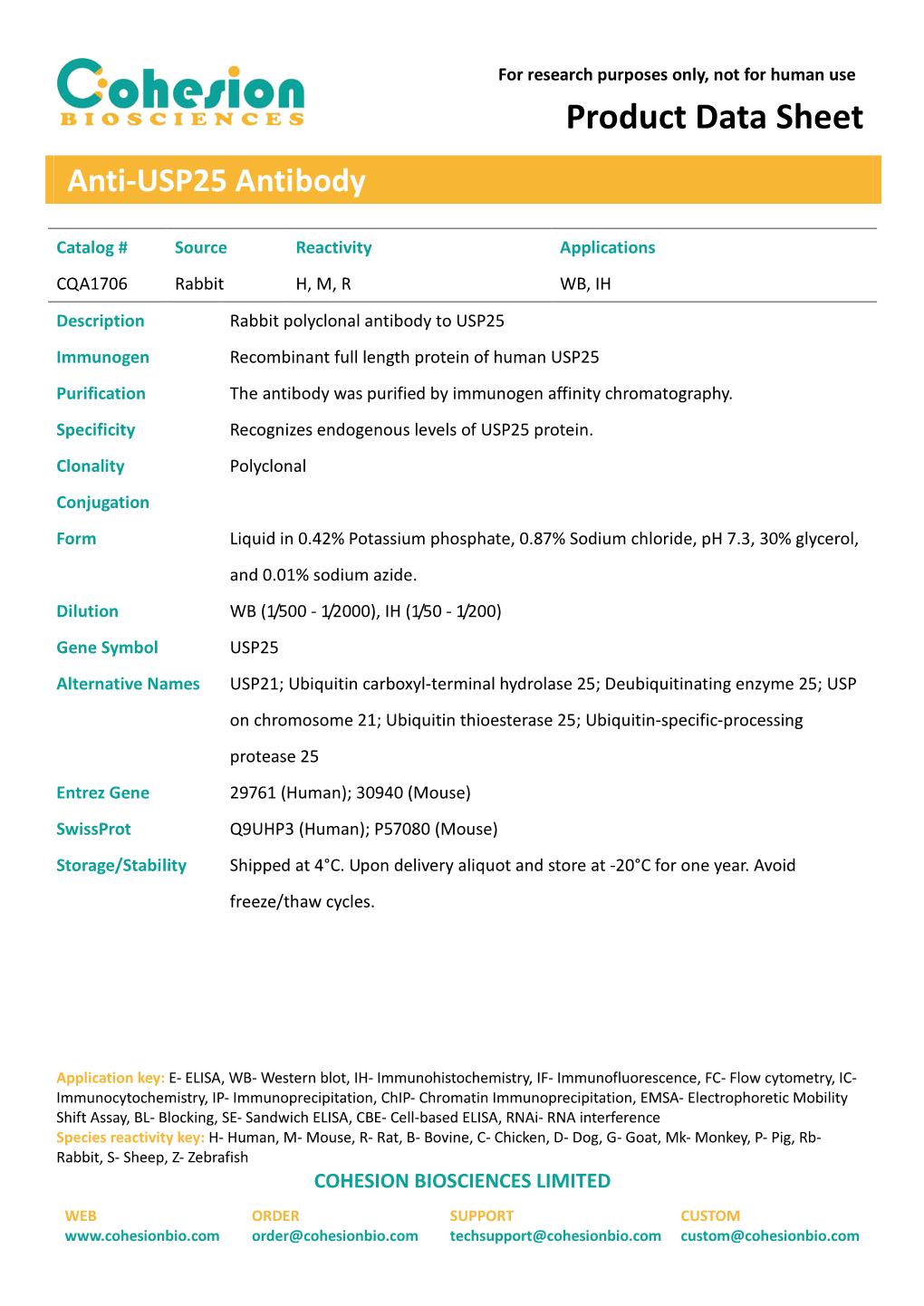 Product Data Sheet