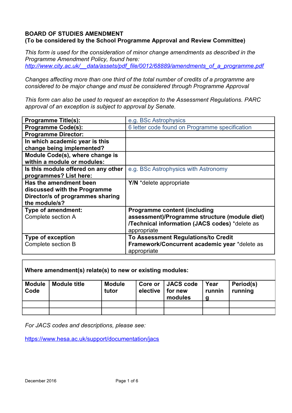 Approval Process for Courses and Course Modifications