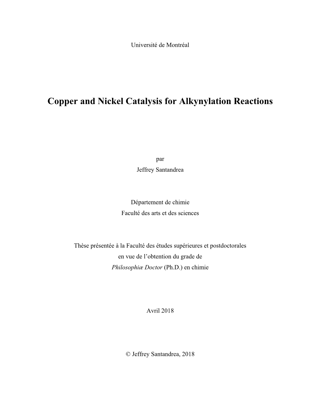 Copper and Nickel Catalysis for Alkynylation Reactions