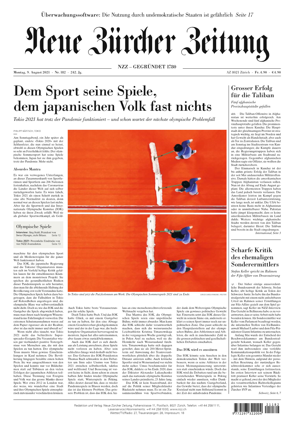 Dem Sport Seine Spiele, Dem Japanischen Volk Fast Nichts