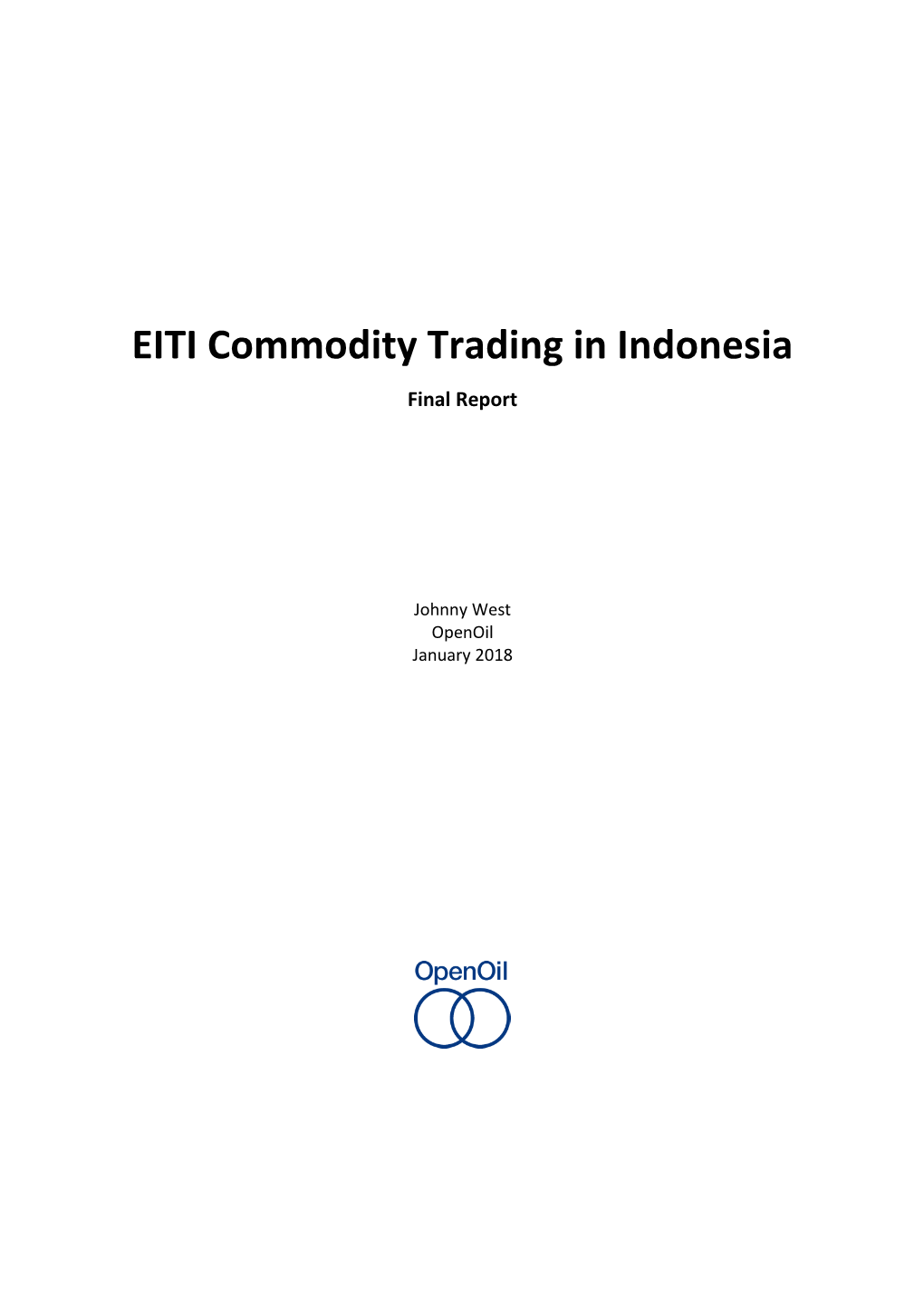 EITI Commodity Trading in Indonesia