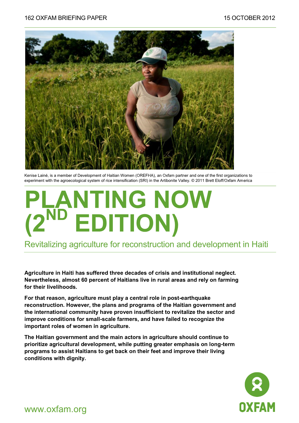 Planting Now (2Nd Edition): Revitalizing Agriculture For