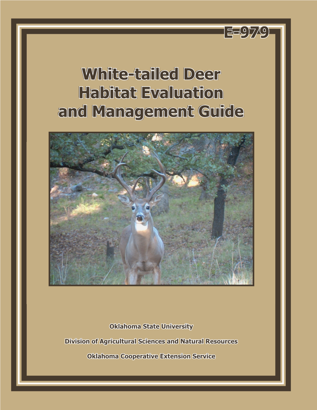 E-979 White-Tailed Deer Habitat Evaluation and Management Guide