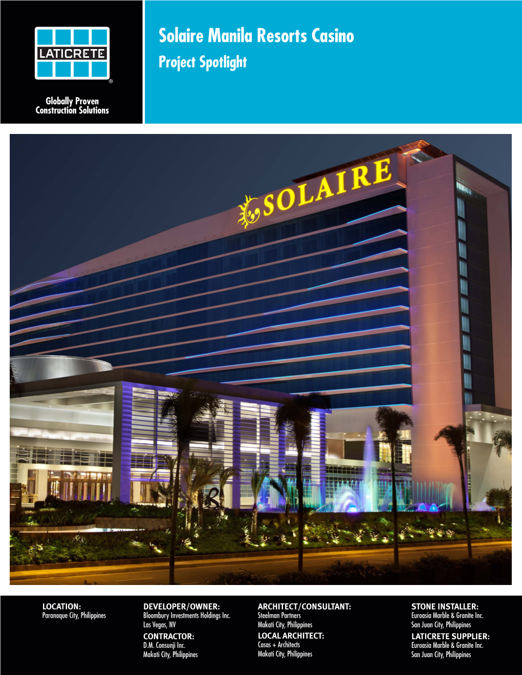 Solaire Manila Resorts Casino Project Spotlight