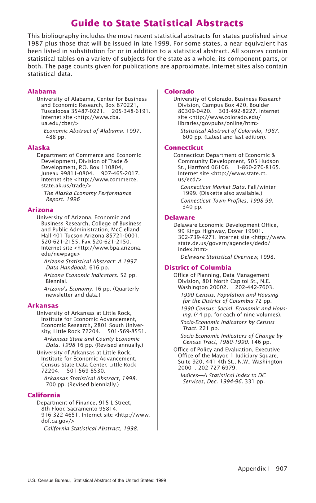 Guide to State Statistical Abstracts