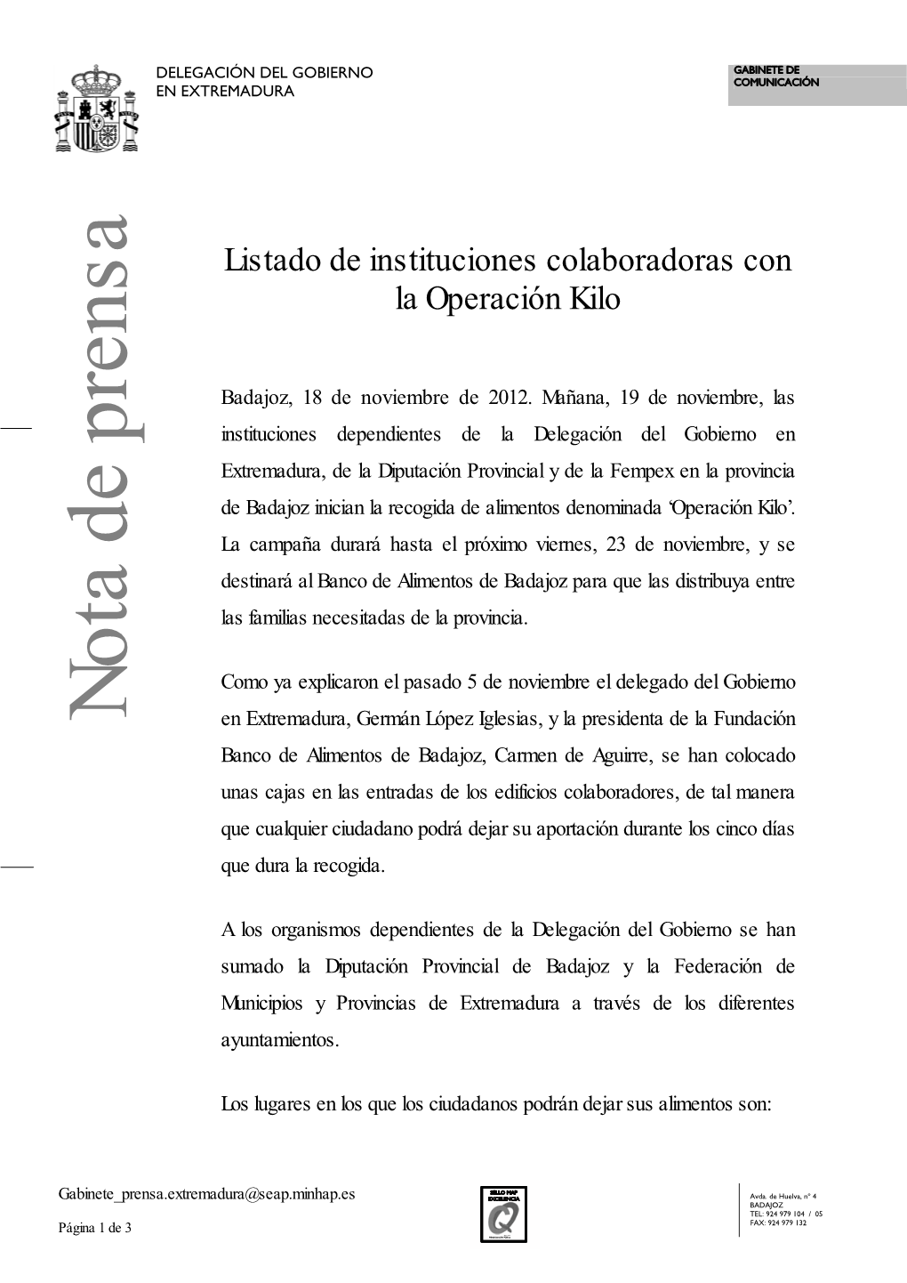 Nota De Prensa (PDF)