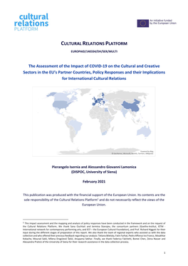 Impact of COVID‐19 on the Cultural and Creative Sectors in the EU's