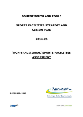 The Bournemouth and Poole Sports Strategy Non-Traditional Facilities