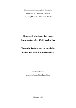 Chemical Synthesis and Enzymatic Incorporation of Artificial Nucleotides