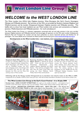 WELCOME to the WEST LONDON LINE