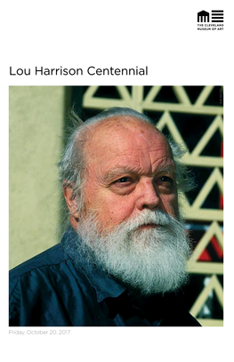 Lou Harrison Centennial EVA SOLTES EVA