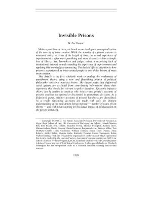 Invisible Prisons