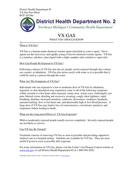 VX Gas Fact Sheet RCP-AP-06N