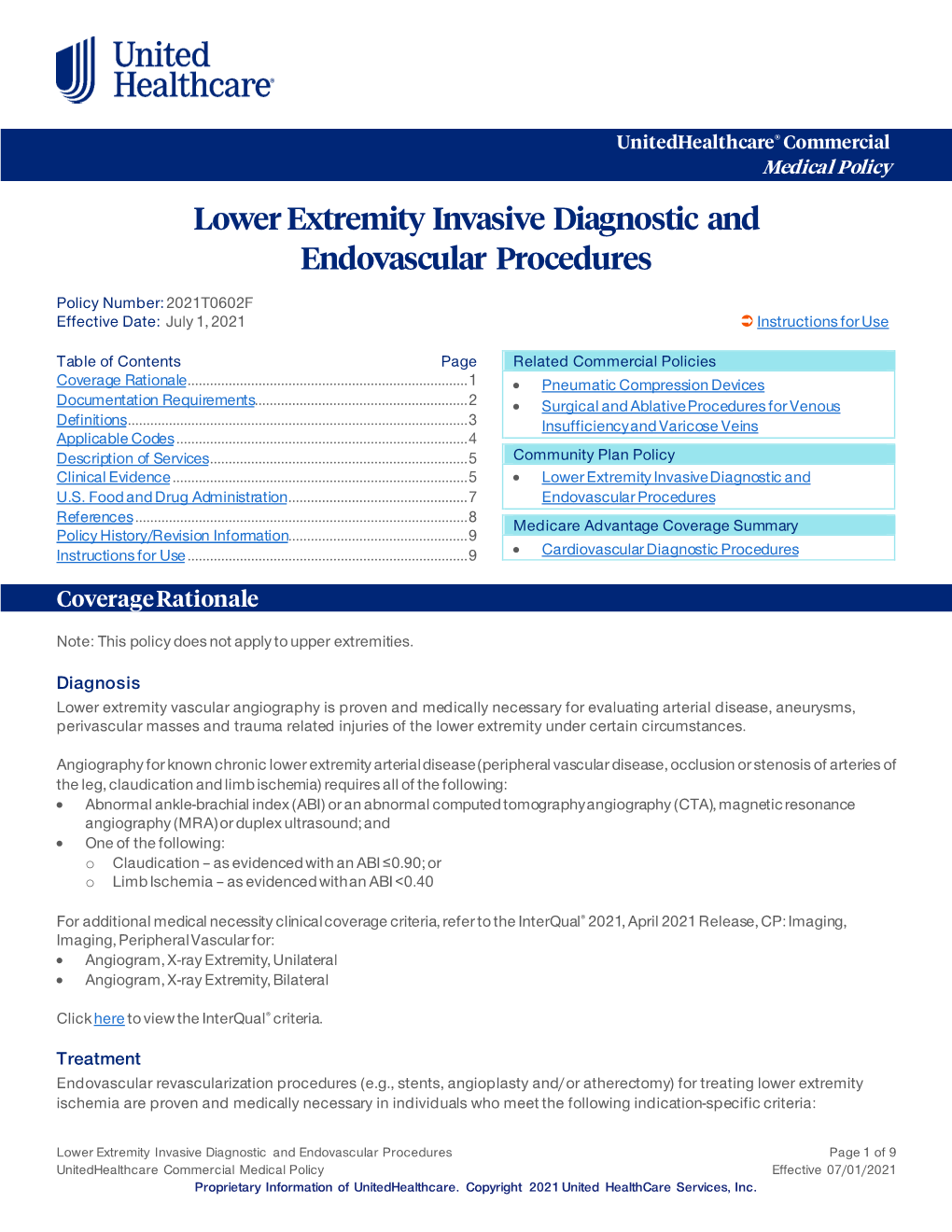 Lower Extremity Invasive Diagnostic and Endovascular Procedures