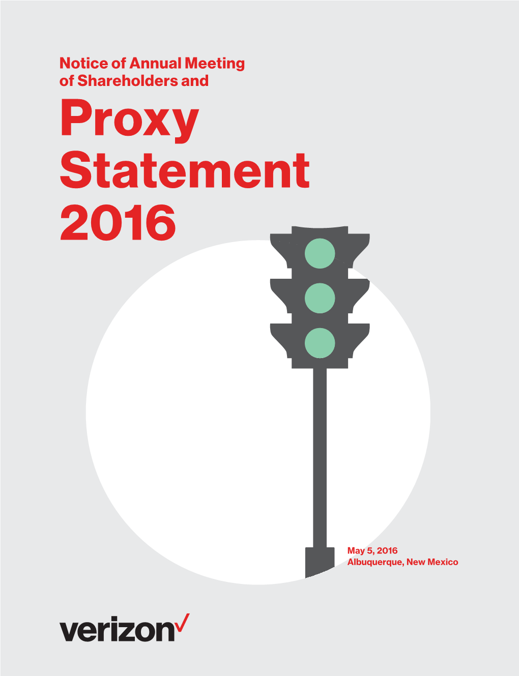 Notice of Annual Meeting of Shareholders and Proxy Statement 2016